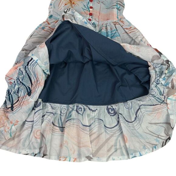 Bijou Sauvage Hakuna Moscato Brett Long Lightweight Ruffle Maxi Sun Dress size 6 - Picture 9 of 11